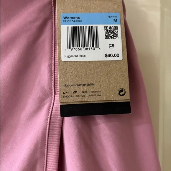 Nike Women's Victory Straight Skirt Tennis/ Pball Pink Medium New With Tags - Picture 4 of 10